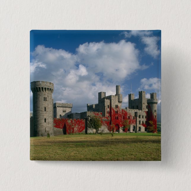 Penrhyn Castle, Gwynedd, Wales Button (Front)