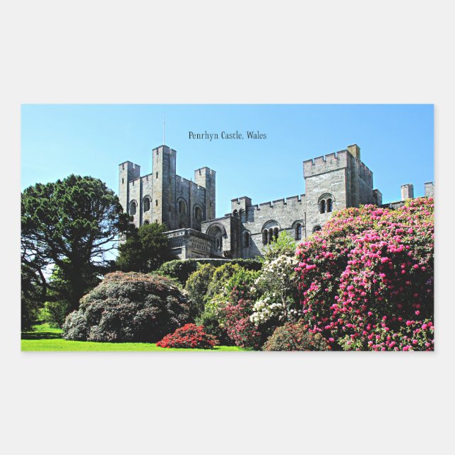 Penrhyn Castle, Wales Rectangular Sticker (Front)