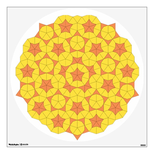 Penrose Sun Tile  Wall Decal (Front)