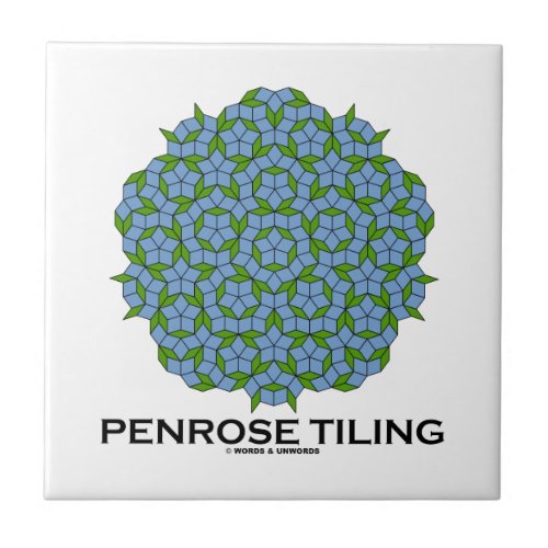 Penrose Tiling Five_Fold Symmetry Ceramic Tile