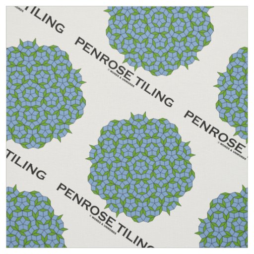 Penrose Tiling Five-Fold Symmetry Fabric