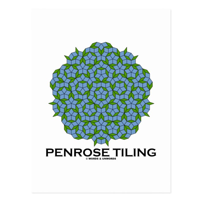 Penrose Tiling (Five Fold Symmetry) Post Cards