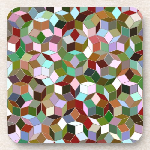 Penrose Tiling Plastic Coasters