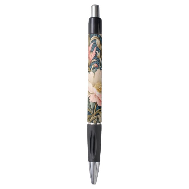 Pens - Art Nouveau Pink Floral  (Front Vertical)