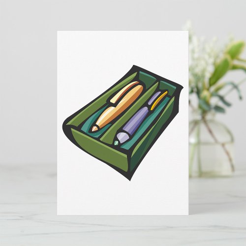 Pens In A Box Invitation