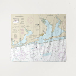 Pensacola Bay and Approaches Nautical Chart 11382 Tapestry