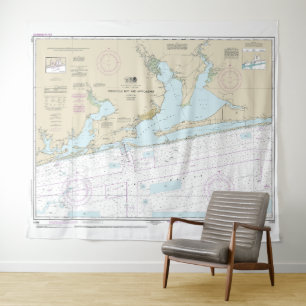 Pensacola Bay and Approaches Nautical Chart 11382 Tapestry