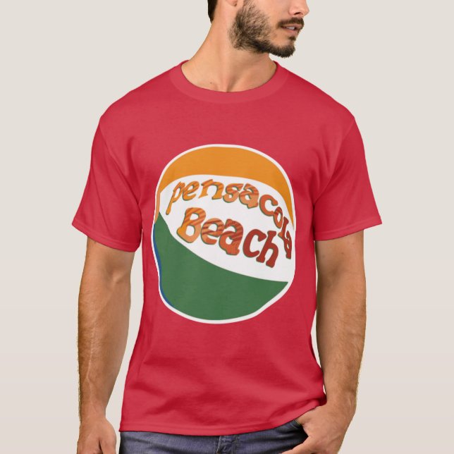 Pensacola Beach Ball Oversized T-Shirt (Front)