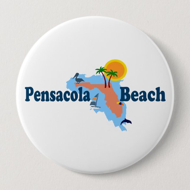 Pensacola Beach. Button (Front)