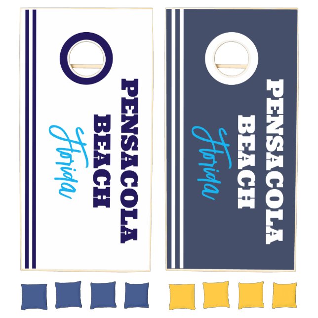 Pensacola Beach Florida Cornhole Set (Set)