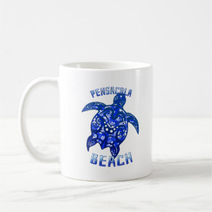 Pensacola Beach Florida Vacation Tribal Turtle Coffee Mug