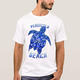 Pensacola Beach Florida Vacation Tribal Turtle T-Shirt