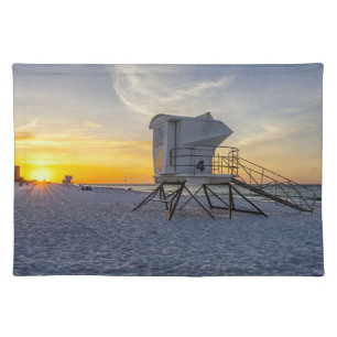 Pensacola Beach Lifeguard Station Sunrise Placemat