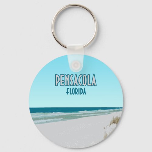 Pensacola Beach Panhandle Florida Keychain