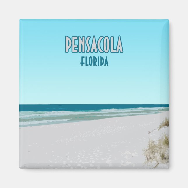 Pensacola Beach Panhandle Florida Magnet (Front)