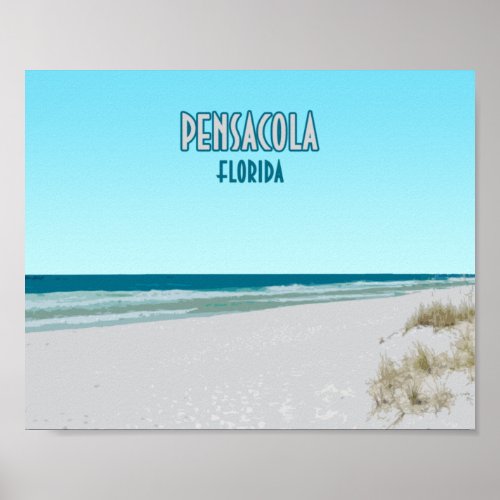 Pensacola Beach Panhandle Florida Poster