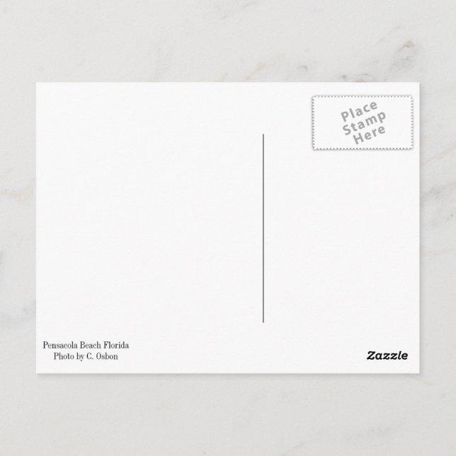 Pensacola Beach Post Card (Back)