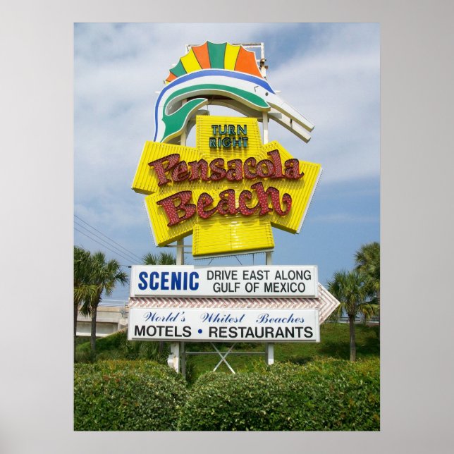 Pensacola Beach sign (Front)