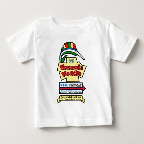 Pensacola Beach Sign Infant T_Shirt