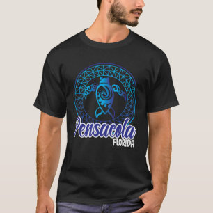 Pensacola Beach Souvenirs Florida Tribal Sea Turtl T-Shirt