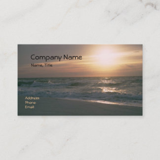 Pensacola Beach Sunrise Business Card
