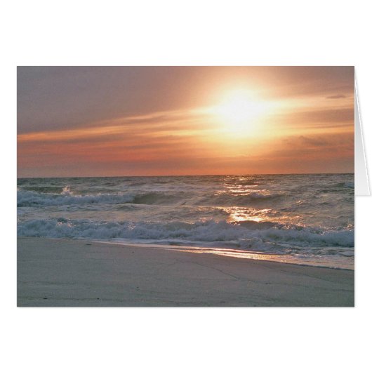 Pensacola Beach Sunrise Card (Front Horizontal)