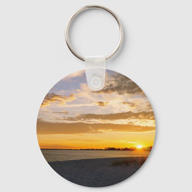 Pensacola Beach Sunset Keychain (Front)