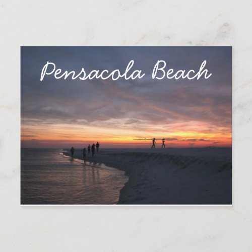 Pensacola Beach Sunset Postcard