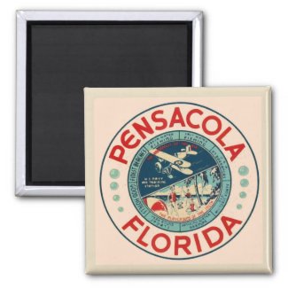 Pensacola FL Vintage Magnet