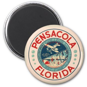 Pensacola Fl Vintage Magnet by figstreetstudio at Zazzle