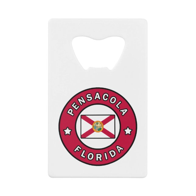 Pensacola Florida Credit Card Bottle Opener (Front)