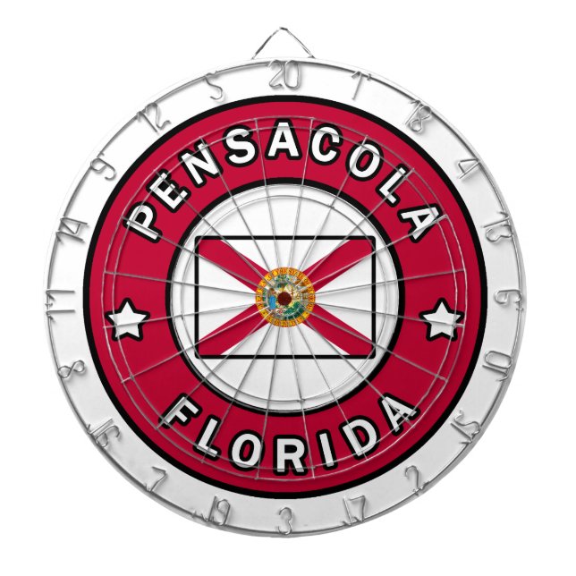 Pensacola Florida Dart Board (Front)