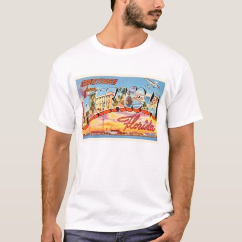 Pensacola Florida FL Old Vintage Travel Souvenir T_Shirt