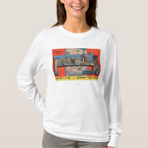 Pensacola, Florida - Large Letter Scenes T-Shirt