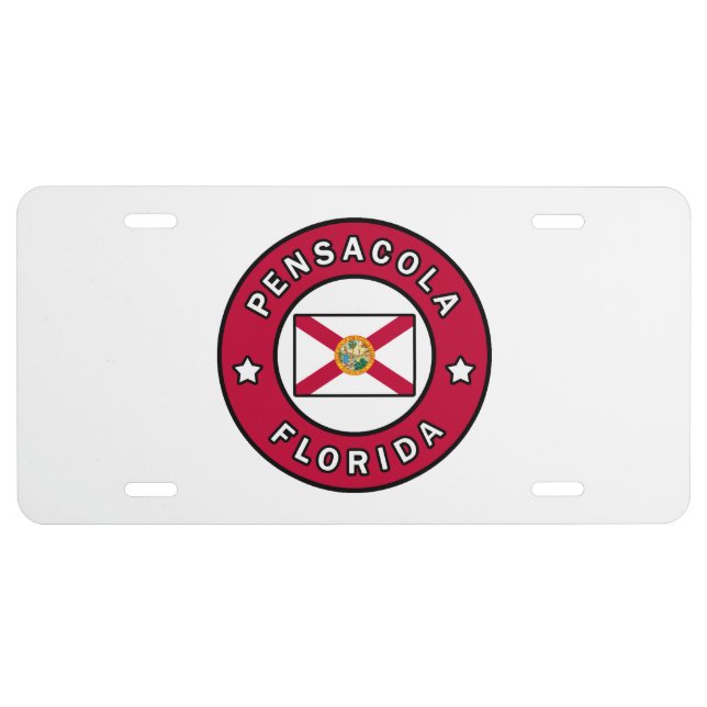 Pensacola Florida License Plate (Front)