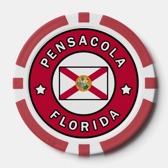 Pensacola Florida Poker Chips (Front)