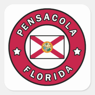 Pensacola Florida Square Sticker