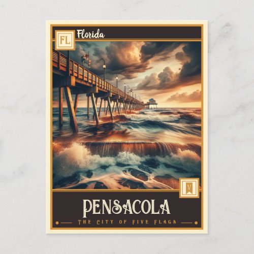 Pensacola Florida  Vintage Postcard