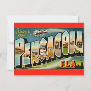 Pensacola Florida Vintage Postcard