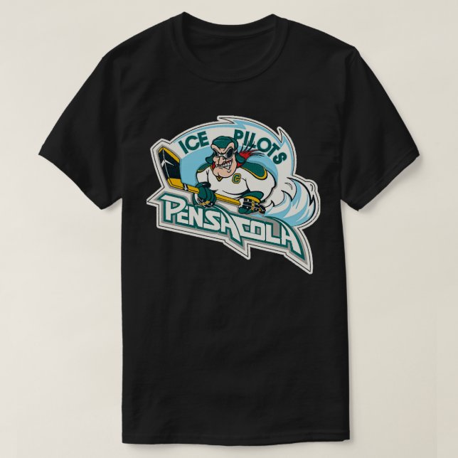 Pensacola Ice Pilots Retro Defunct Ice Hockey Esse T-Shirt (Design Front)