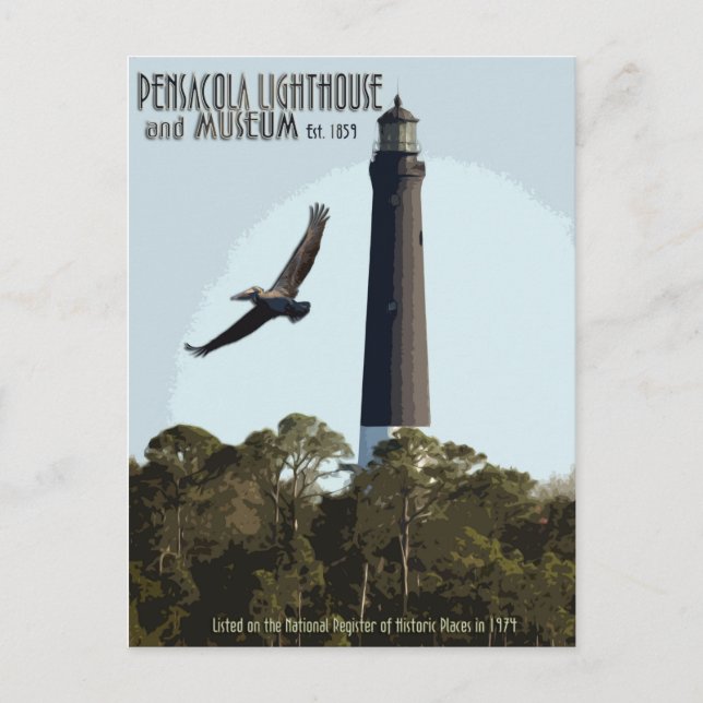 Pensacola Lighthouse and Museum Postcard (Front)