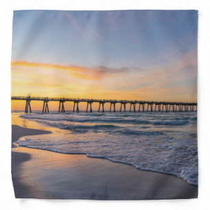 Pensacola Pier Shoreline Sunrise Bandana