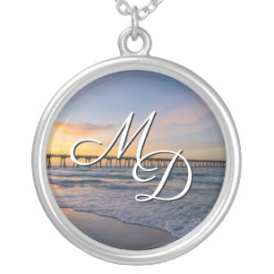 Pensacola Pier Shoreline Sunrise Necklace