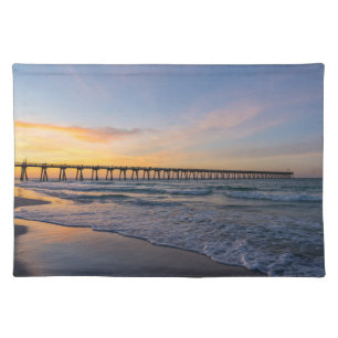 Pensacola Pier Shoreline Sunrise Placemat