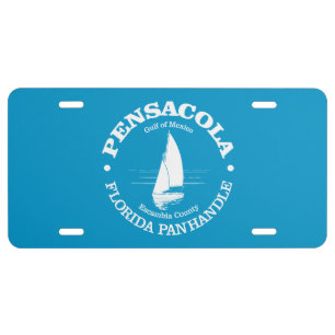 Pensacola (sailboat) license plate