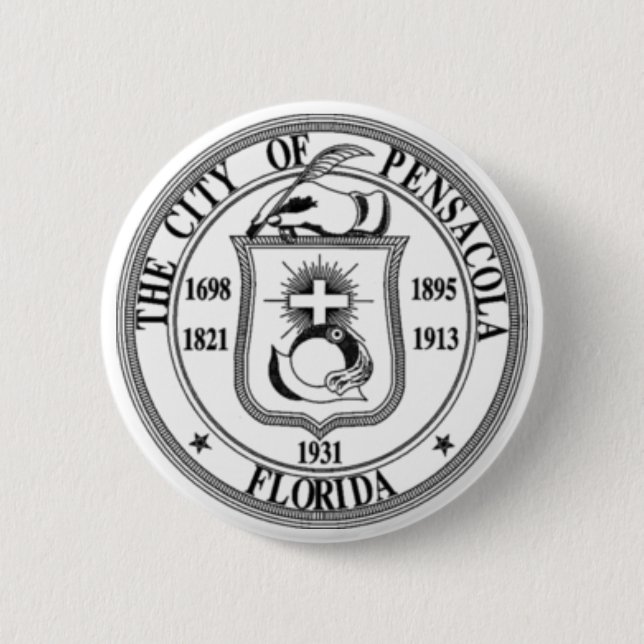 Pensacola Seal Pinback Button (Front)