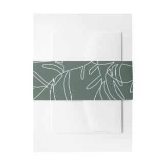 Pensacola Wedding Invitation Belly Band
