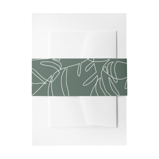 Pensacola Wedding Invitation Belly Band (Front Example)