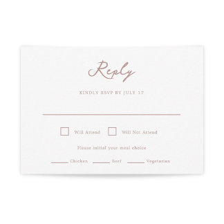 Pensacola Wedding RSVP Card