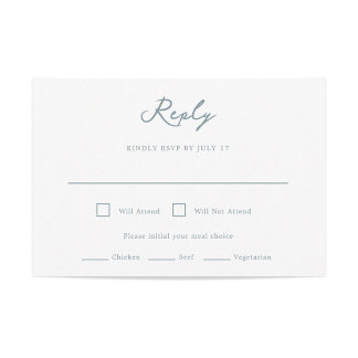 Pensacola Wedding RSVP Card